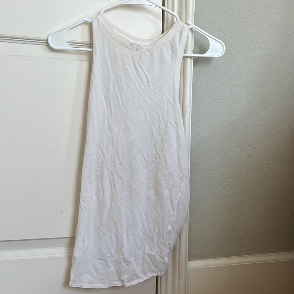 white women’s LULU LEMON tank top, size small